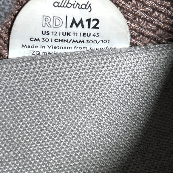 Allbirds RD Loungers Mens Size 12 Shoes Slip On Casual Loafers Brown Walking Gym - Picture 10 of 12